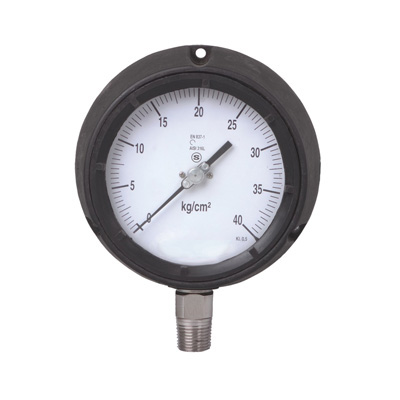 Manometr stal nierdzewna, obudowa z tworzywa polipropylen AH