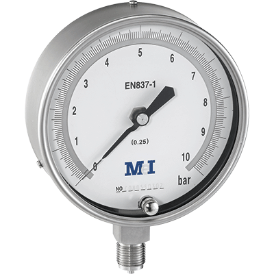 Manometr kontrolny wzorcowy klasa 0,25% Świadectwo wzorcowania producenta